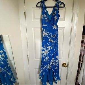 Lulus High Low Wrap Dress